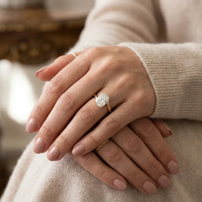 Timeless Grace Ergonomic Curvy Solitaire--Last Day Sale-90% OFF🔥