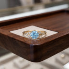 Vintage Aquamarine Ring | Snag-Free Comfort Fit in 14K Gold Finish--Last Day Sale-90% OFF🔥