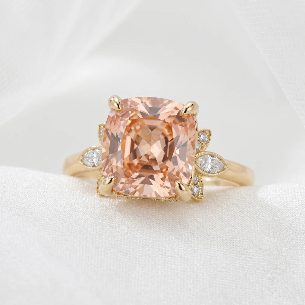 The "Blooming Elegance" 2.57ct Pink Diamond Ring | Portuguese Cut, GIA Certified Floral Setting--Last Day Sale🔥90% OFF