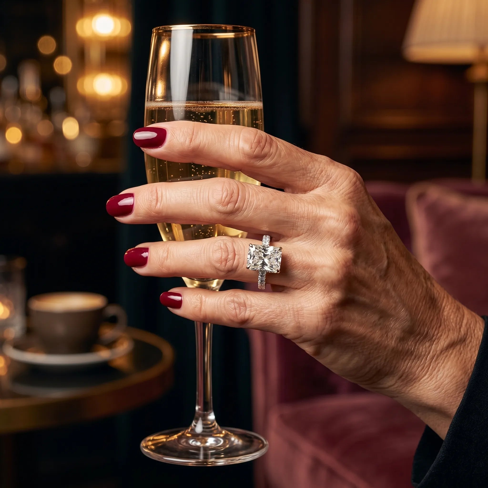 The Ultimate Anniversary Upgrade: Radiant-Cut Diamond Ring | IGI Certified F/VS2 | 18K White Gold--Last Day Sale-90% OFF🔥