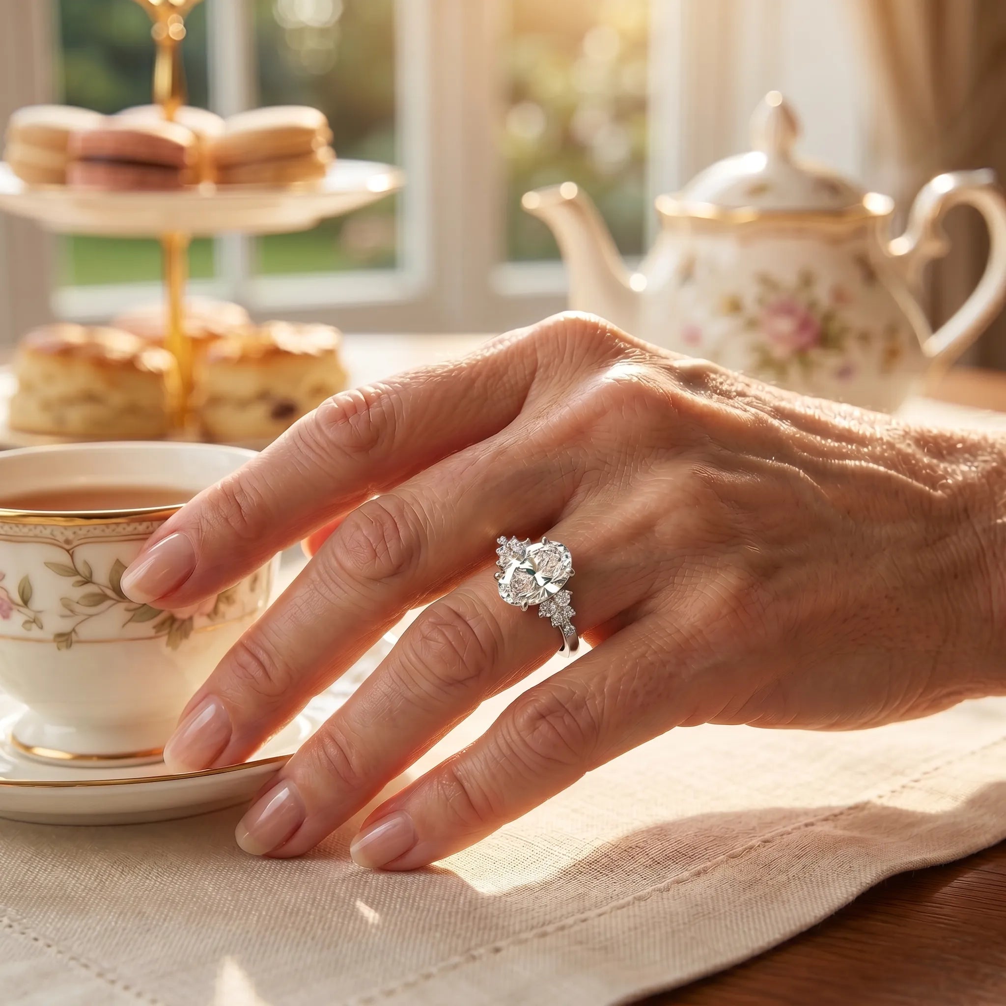 The Oval Nova™ Premium Moissanite Ring | Vintage Elegance & Worry-Free Travel Diamond Alternative--Last Day Sale-90% OFF🔥