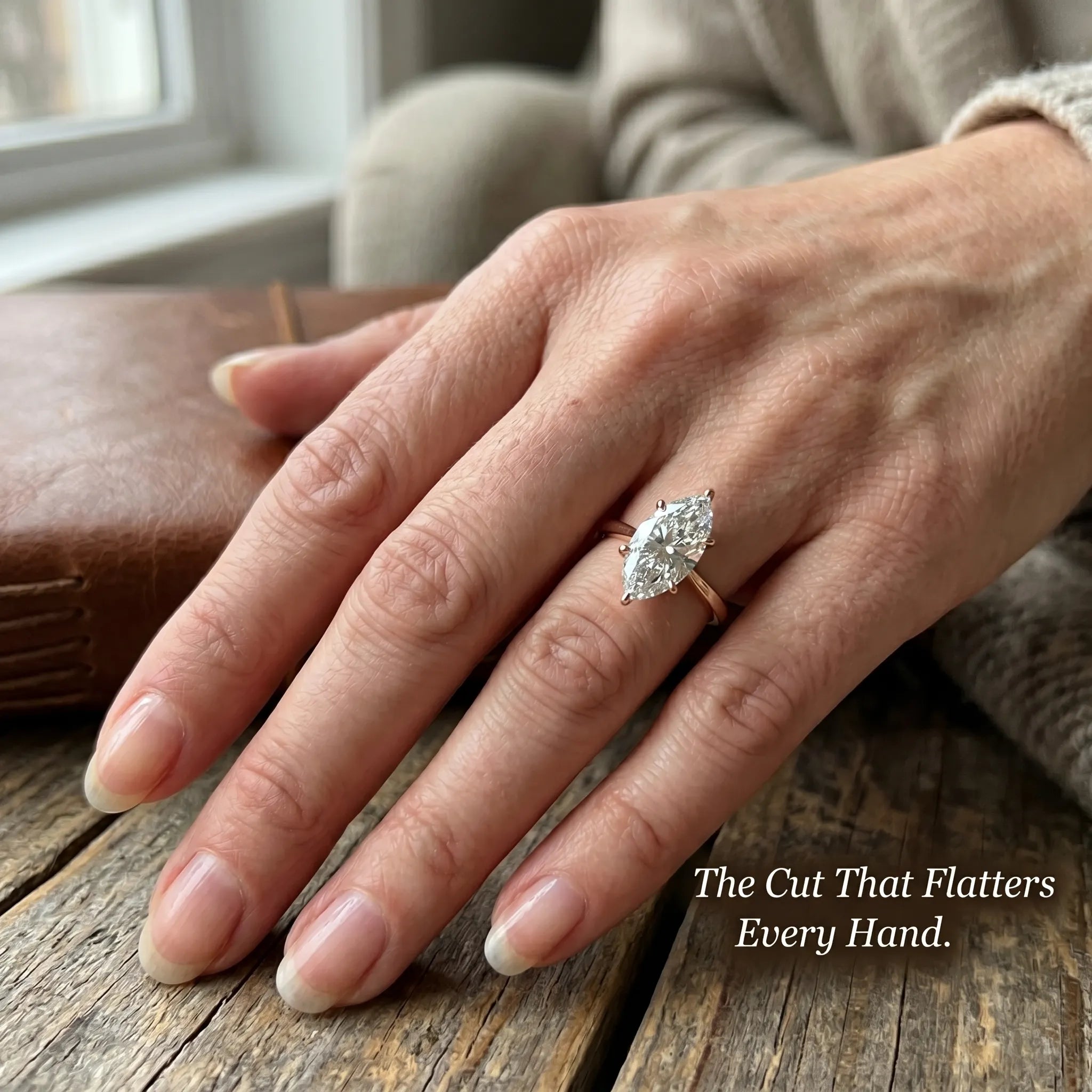 The Upgrade You Deserve: Breathtaking Marquise Solitaire Ring--Last Day Sale-90% OFF🔥
