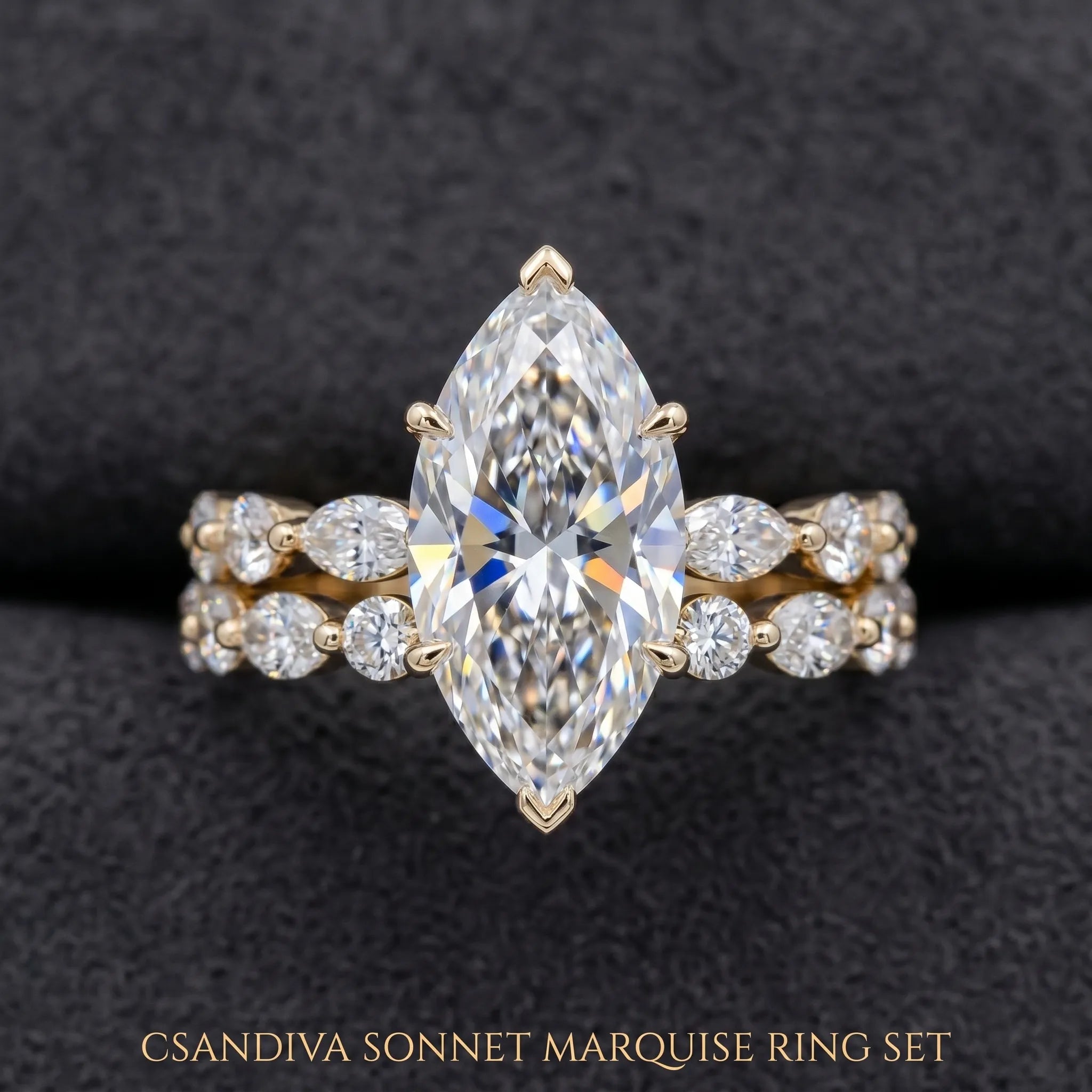 The Sonnet Marquise Set: Effortlessly Elongate Your Fingers with Timeless Elegance--Last Day Sale-90% OFF🔥