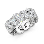 2.79 Carat VVS Diamond Statement Ring in Solid 14K White Gold--Last Day Sale-90% OFF🔥