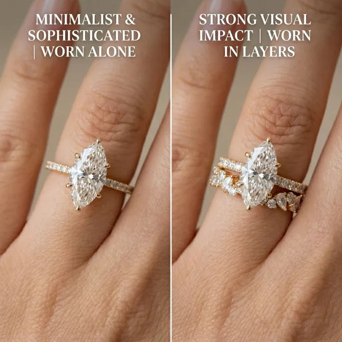 Experience Sophisticated Brilliance: Your New Everyday Signature Ring--Last Day Sale-90% OFF🔥