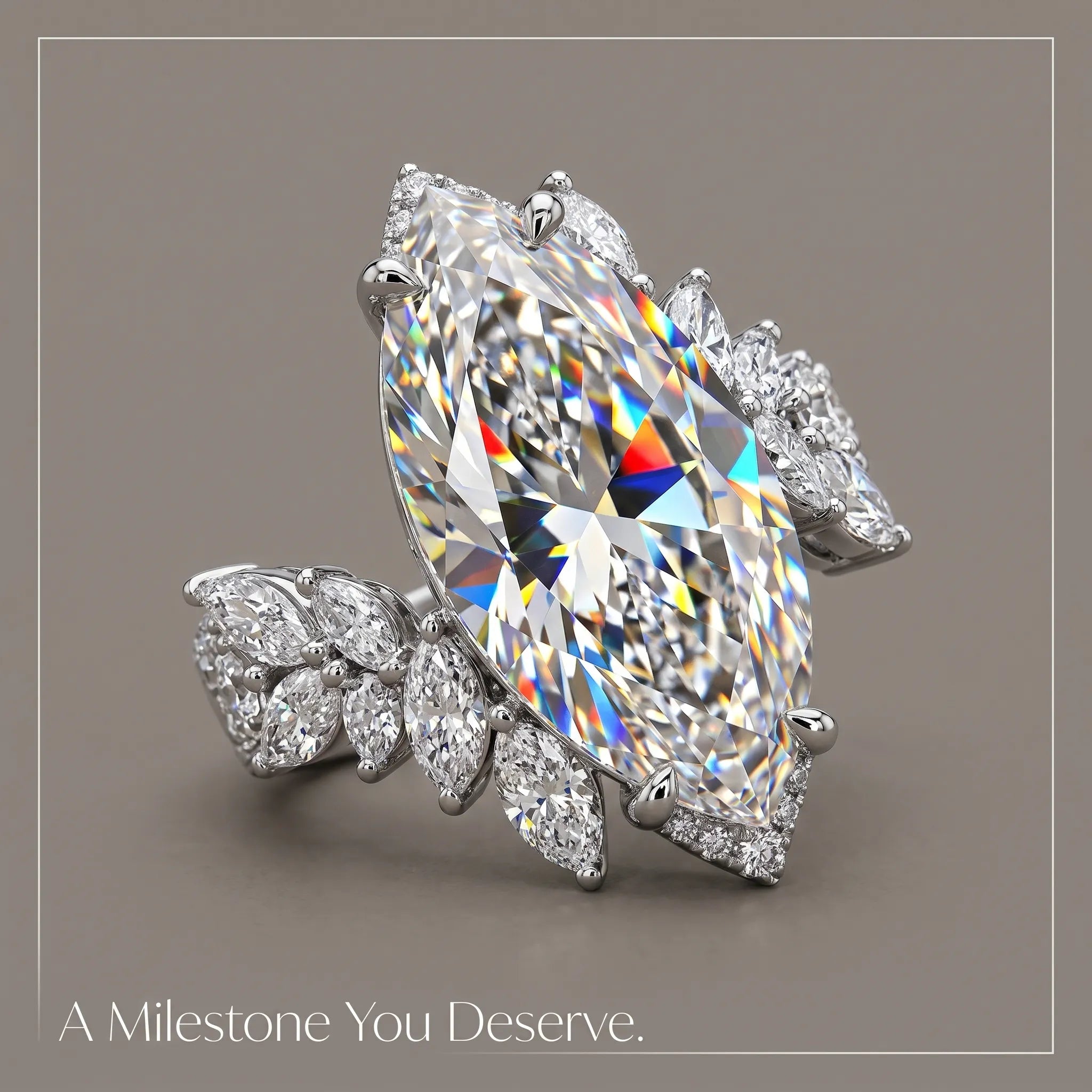 The Milestone Ring: Lab-Grown Brilliance for Everyday Luxury--Last Day Sale-90% OFF🔥