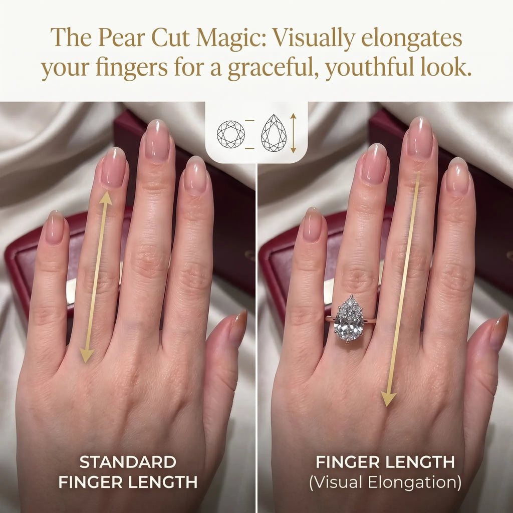 ThePear Ring: Snag-Free Tulip Setting & Flattering Elegance for Your Perfect Everyday Upgrade--Last Day Sale-90% OFF🔥