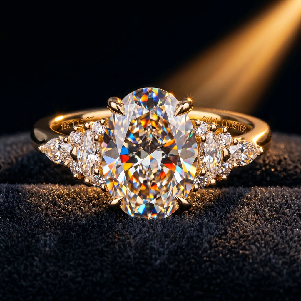 The Timeless Oval Cathedral Ring: Celebrate Your Milestone in Brilliance--Last Day Sale-90% OFF🔥