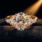 The Timeless Oval Cathedral Ring: Celebrate Your Milestone in Brilliance--Last Day Sale-90% OFF🔥