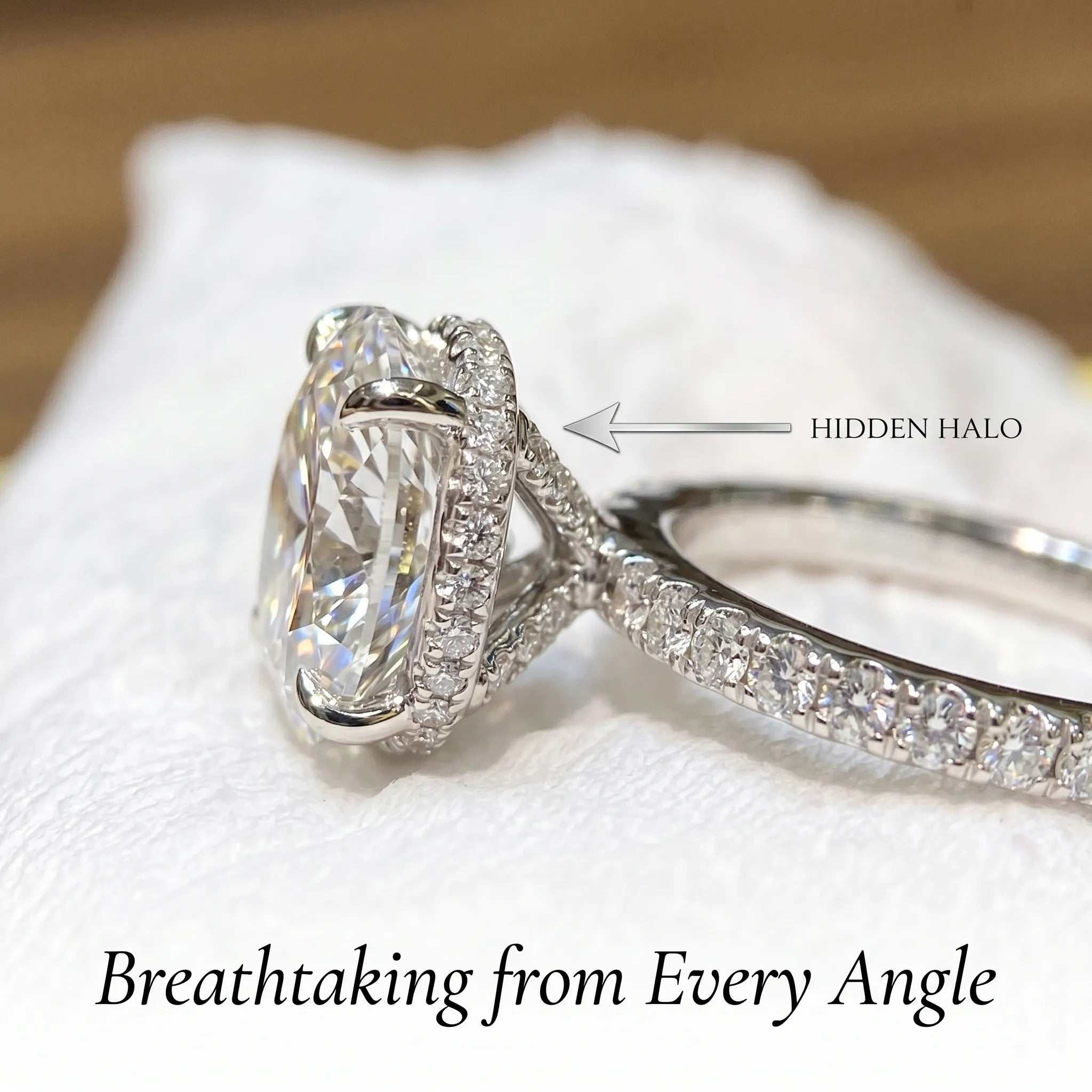 5.50 Ct Oval Lab-Grown Diamond Ring with Hidden Halo | The Ultimate Milestone Crown Jewel--Last Day Sale🔥90% OFF