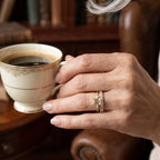 Vintage Emerald Cut 3-Stone Ring Set in 18K Gold Over Silver - The Perfect Travel & Anniversary Upgrade--Last Day Sale-90% OFF🔥