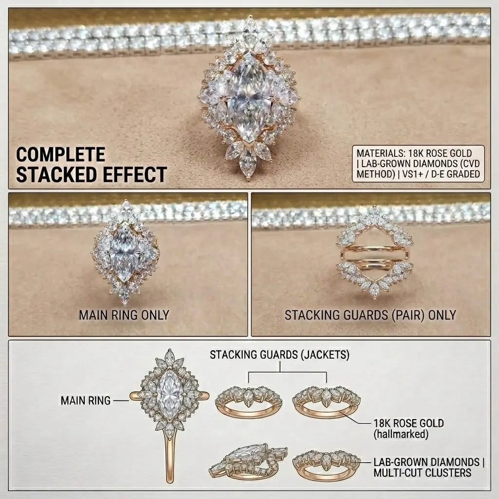 Timeless Radiance: The Signature Marquise Statement Ring --Last Day Sale-90% OFF🔥