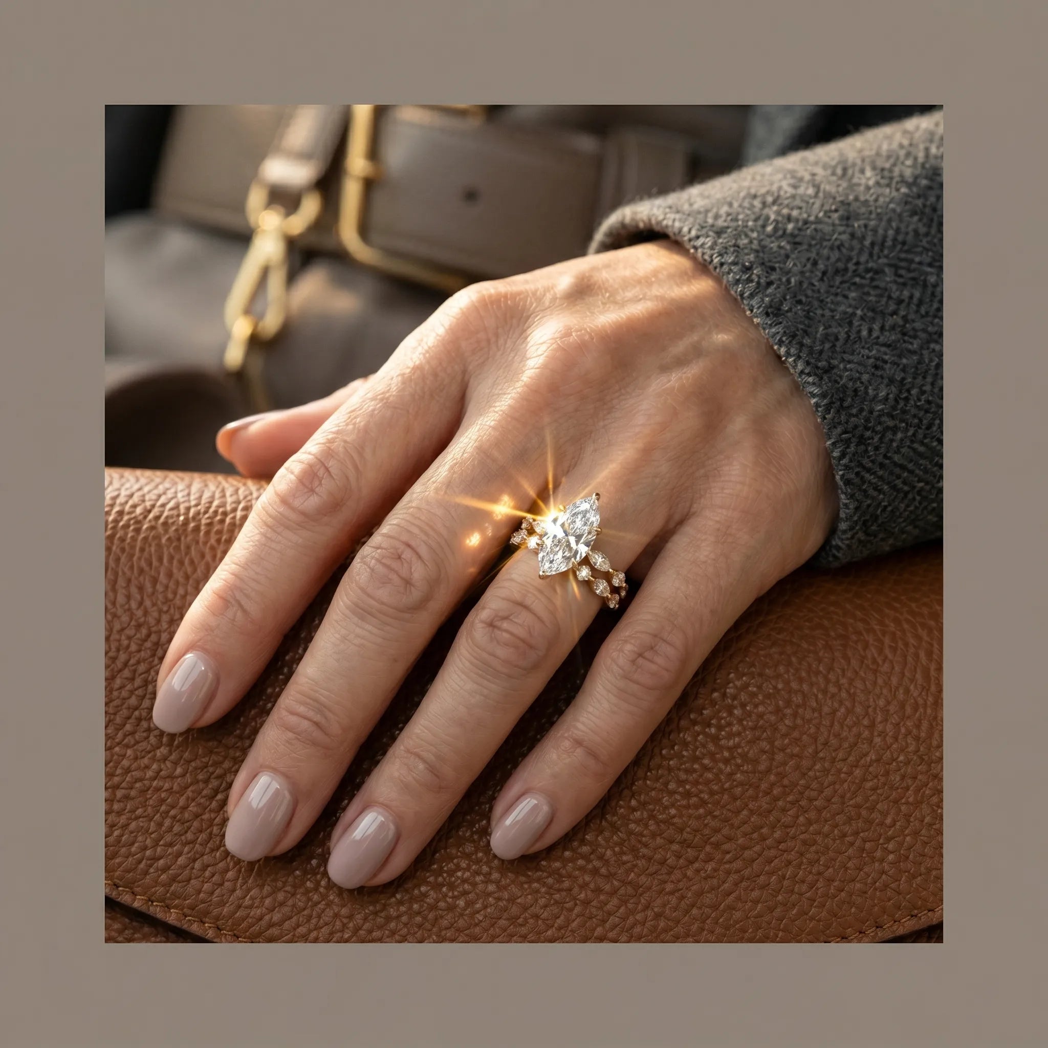 The Sonnet Marquise Set: Effortlessly Elongate Your Fingers with Timeless Elegance--Last Day Sale-90% OFF🔥