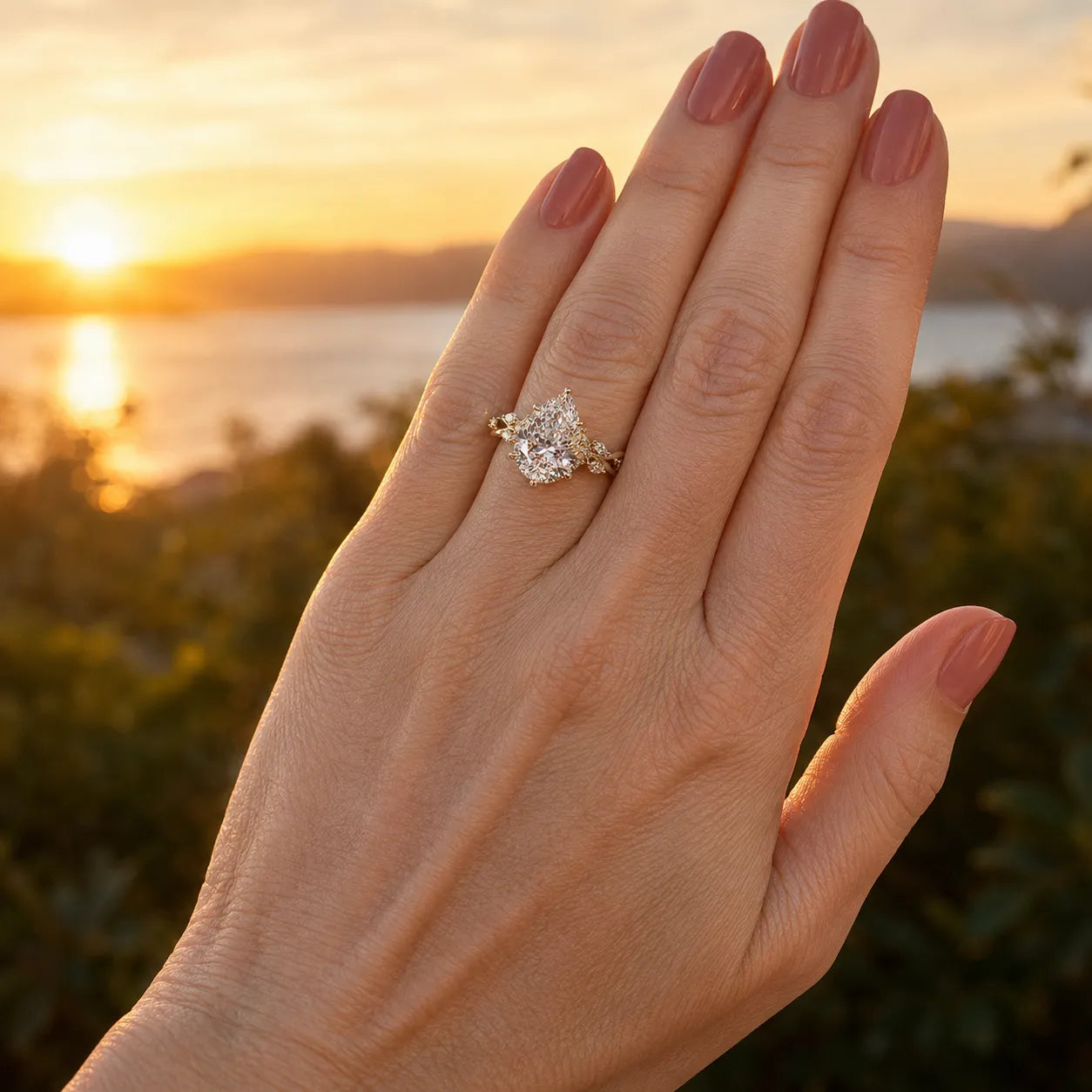 Instantly Slimmer Fingers: The Magic of Our Pear Cut Design--Last Day Sale-90% OFF🔥