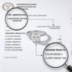 The Ultimate Anniversary Upgrade: Radiant-Cut Diamond Ring | IGI Certified F/VS2 | 18K White Gold--Last Day Sale-90% OFF🔥