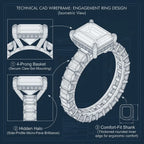 Emerald Cut Ring in 14K Gold: The Timeless Mark of Quiet Luxury--Last Day Sale-90% OFF🔥