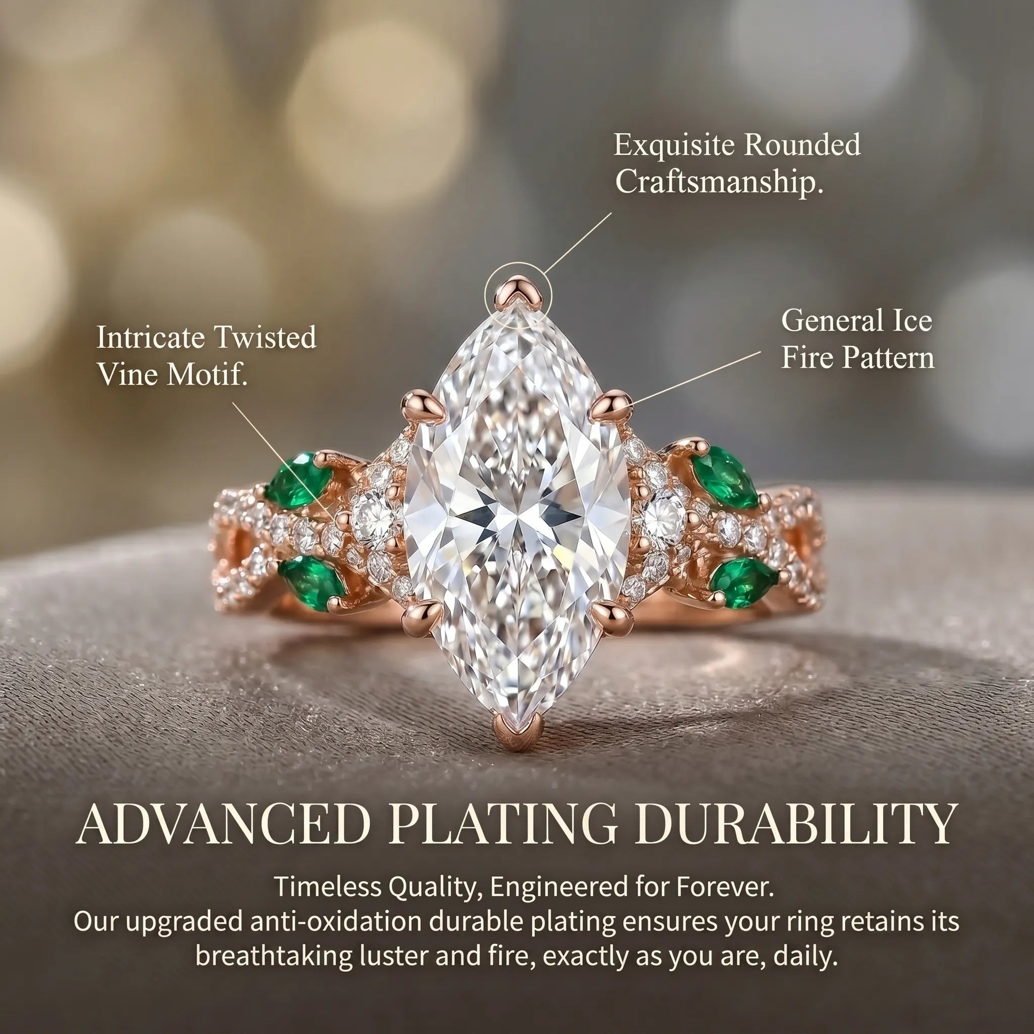 Elegance That Moves With You. The Ring You'll Never Want to Take Off--Last Day Sale-90% OFF🔥