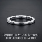 The "Forever & Always" Half Eternity Diamond Band | Premium Platinum Comfort Fit--Last Day Sale🔥90% OFF
