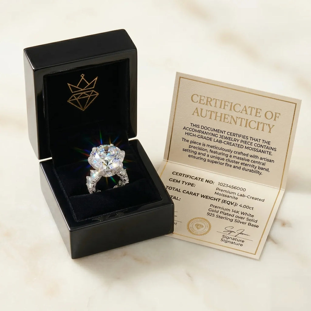 Upgrade Your Sparkle: 1-6CT Flawless  Diamond Anniversary Ring - 100% Hypoallergenic--Last Day Sale-90% OFF🔥
