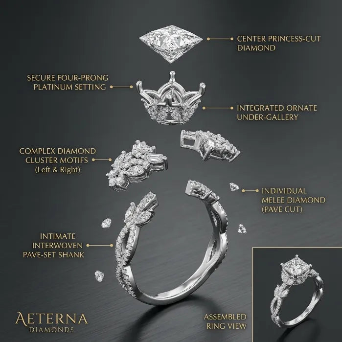 Radiant Princess Cut Promise Ring | Hypoallergenic & Conflict-Free Brilliance--Last Day Sale-90% OFF🔥