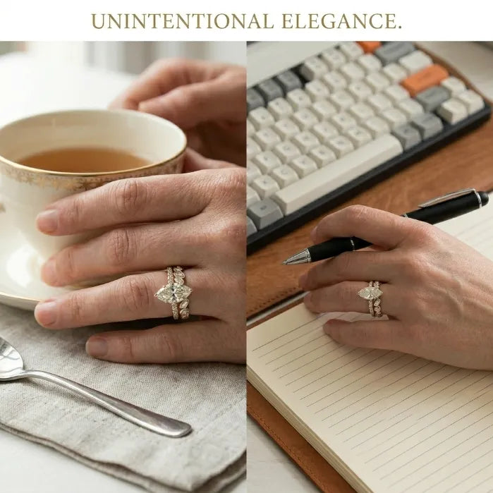 Experience Sophisticated Brilliance: Your New Everyday Signature Ring--Last Day Sale-90% OFF🔥