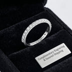 The "Forever & Always" Half Eternity Diamond Band | Premium Platinum Comfort Fit--Last Day Sale🔥90% OFF