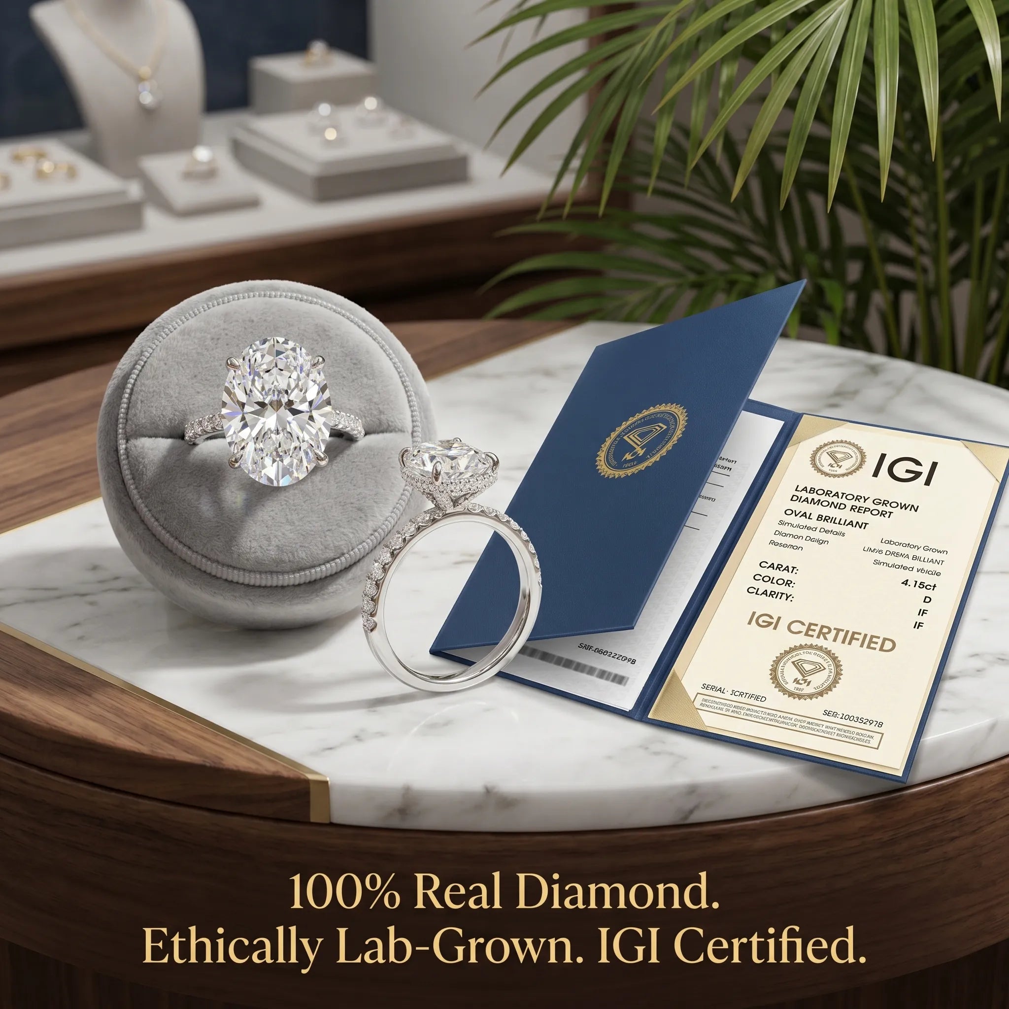 5.50 Ct Oval Lab-Grown Diamond Ring with Hidden Halo | The Ultimate Milestone Crown Jewel--Last Day Sale🔥90% OFF