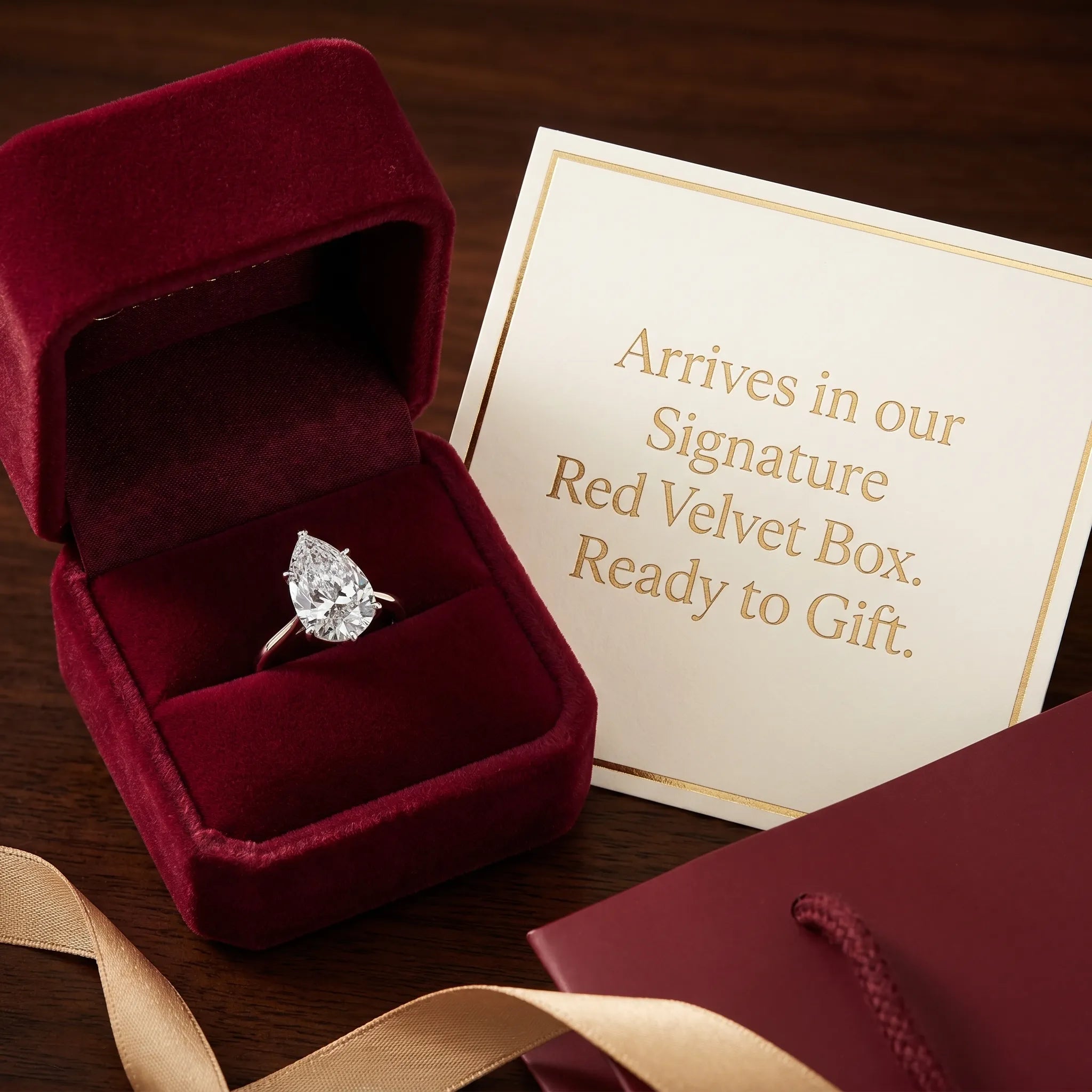 ThePear Ring: Snag-Free Tulip Setting & Flattering Elegance for Your Perfect Everyday Upgrade--Last Day Sale-90% OFF🔥