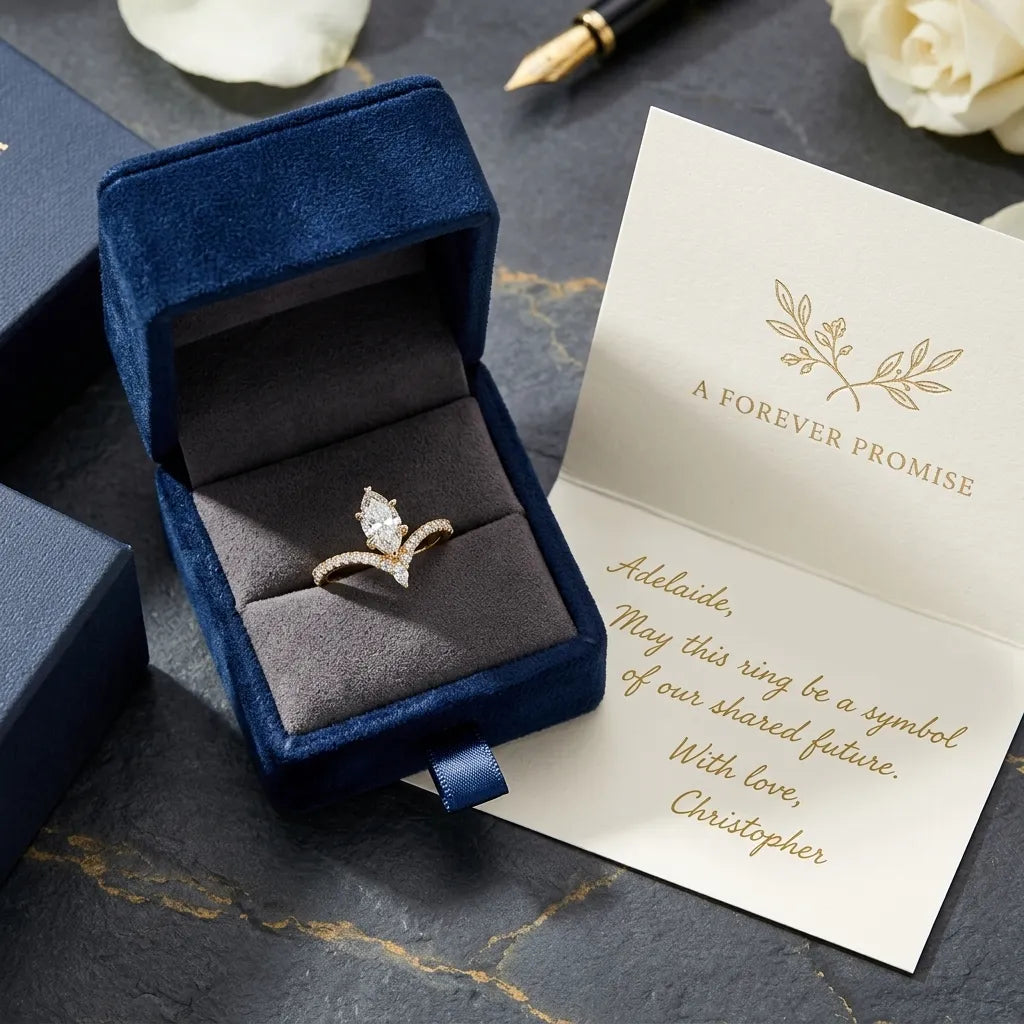The Radiant Chevron Ring | Vintage Marquise Cut for Everyday Luxury--Last Day Sale-90% OFF🔥