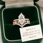 The Timeless Elegance: Marquise Cut Moissanite Crown Ring Set--Last Day Sale-90% OFF🔥
