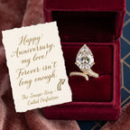 Large Pear-Cut Bypass Ring for Timeless Finger Elongation--Last Day Sale🔥90% OFF