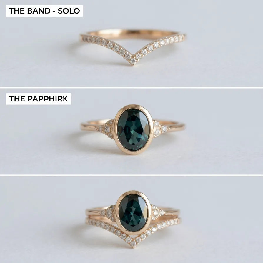 Treat Yourself to Breathtaking Brilliance: Natural D/F VS Diamond Chevron Ring--Last Day Sale-90% OFF🔥