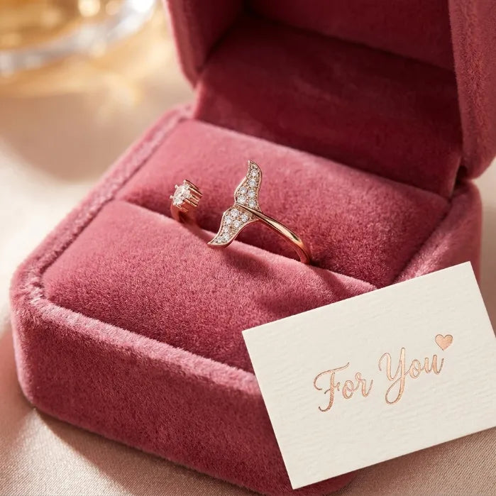 Adjustable Whale Tail Ring - Swell-Proof Comfort & Everlasting Shine--Last Day Sale-90% OFF🔥