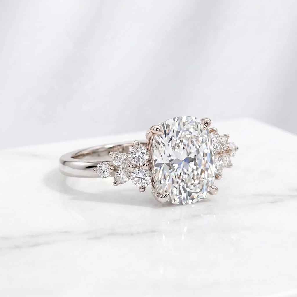 The Oval Nova™ Premium Moissanite Ring | Vintage Elegance & Worry-Free Travel Diamond Alternative--Last Day Sale-90% OFF🔥