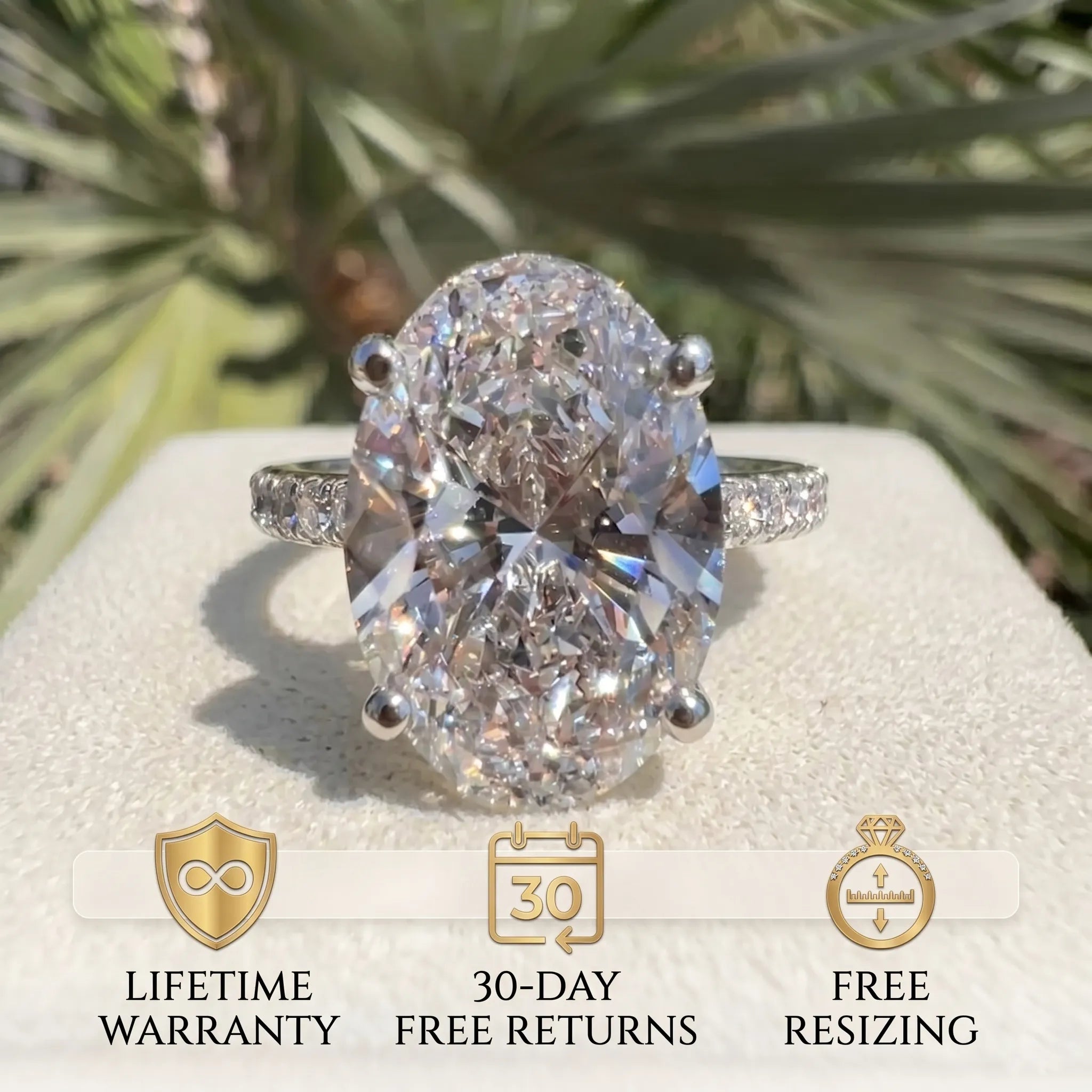 5.50 Ct Oval Lab-Grown Diamond Ring with Hidden Halo | The Ultimate Milestone Crown Jewel--Last Day Sale🔥90% OFF