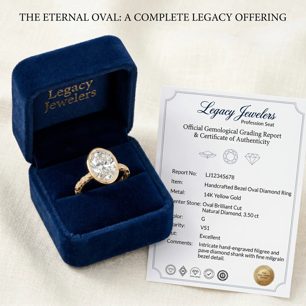 The Heritage Bezel Ring: Snag-Free Vintage Elegance with Brilliant Lab-Grown Diamonds--Last Day Sale-90% OFF🔥
