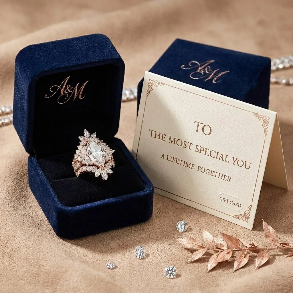 Timeless Radiance: The Signature Marquise Statement Ring --Last Day Sale-90% OFF🔥
