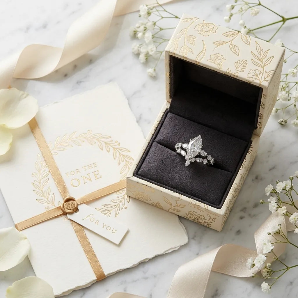 Experience Refined Radiance: The Ultimate Stacking Marquise Set--Last Day Sale-90% OFF🔥