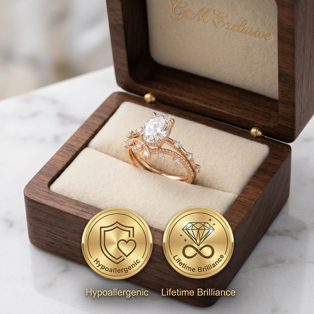 The "Blooming Daisy" Oval & Leafy Nesting Ring Set | 3-in-1 Versatile Anniversary Upgrade --Last Day Sale🔥90% OFF