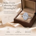 The Ultimate Anniversary Upgrade:  Oval Halo Split-Shank Ring – Flattering, Comfortable & Worry-Free Luxury--Last Day Sale-90% OFF🔥