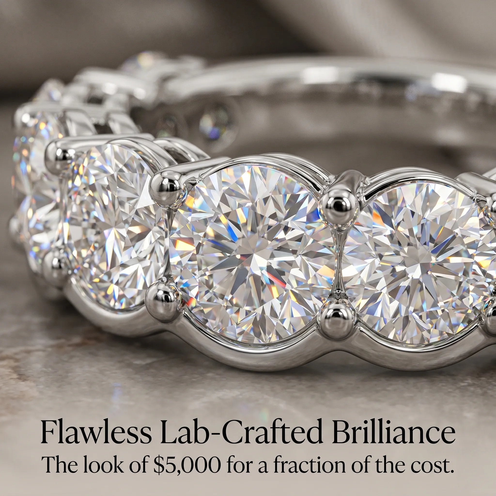 The Timeless Brilliance Eternity Band | Cloud-Comfort Fit & Flawless Sparkle--Last Day Sale-90% OFF🔥