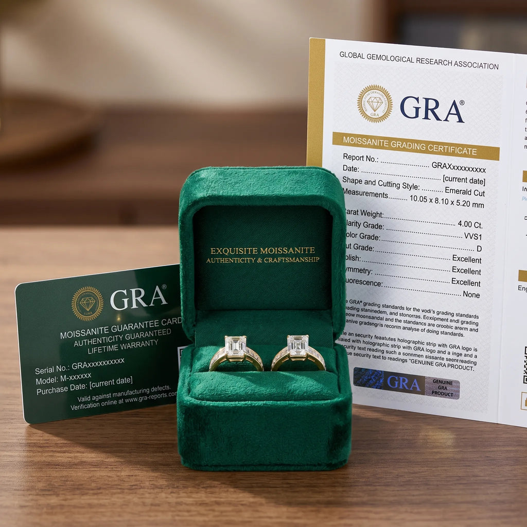 Everyday Luxury | 4 Carat E-VS1 Emerald Cut Ring for Women--Last Day Sale🔥90% OFF
