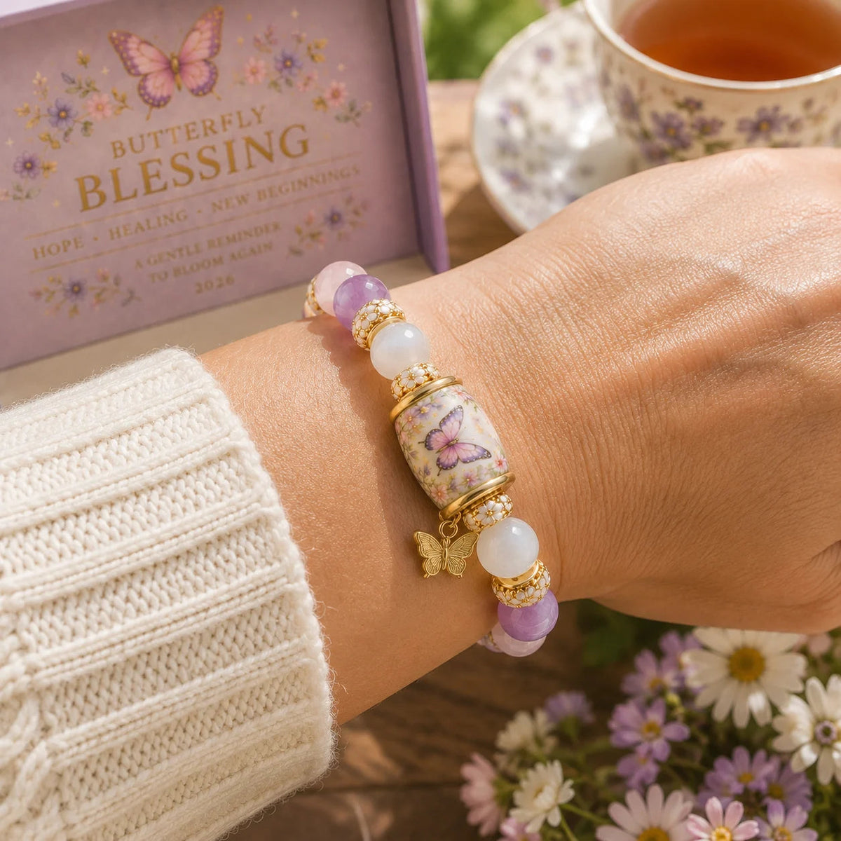 ✨Last Day 90% OFF✨🦋Butterfly Blessing Bracelet  | 2026 Limited Edition Bracelet - Only 8 Left