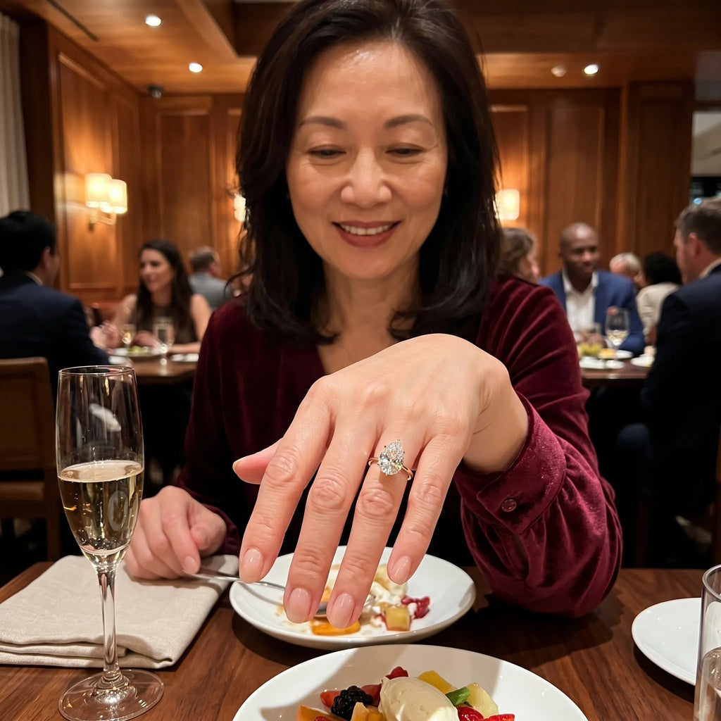 ThePear Ring: Snag-Free Tulip Setting & Flattering Elegance for Your Perfect Everyday Upgrade--Last Day Sale-90% OFF🔥