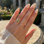 Vintage Oval Peridot Green Ring | 14K Gold Plated 925 Sterling Silver | Hypoallergenic Heirloom Elegance--Last Day Sale-90% OFF🔥