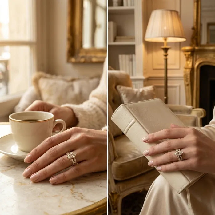 Experience Sophisticated Brilliance: Your New Everyday Signature Ring--Last Day Sale-90% OFF🔥