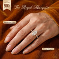 Vintage Royal Marquise Cut Ring –Last Day Sale!🔥90% OFF!-18K Gold Plated Heirloom Elegance, Finger-Slenderizing Everyday Travel Ring