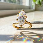 Elegant 1.57ct Marquise Cut Ring: The Slenderizing Sparkle for Every Woman--Last Day Sale🔥90% OFF