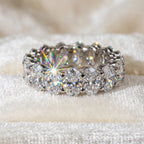 Flawless Oval Cut Eternity Band: Endless Sparkle from Every Angle--Last Day Sale-90% OFF🔥