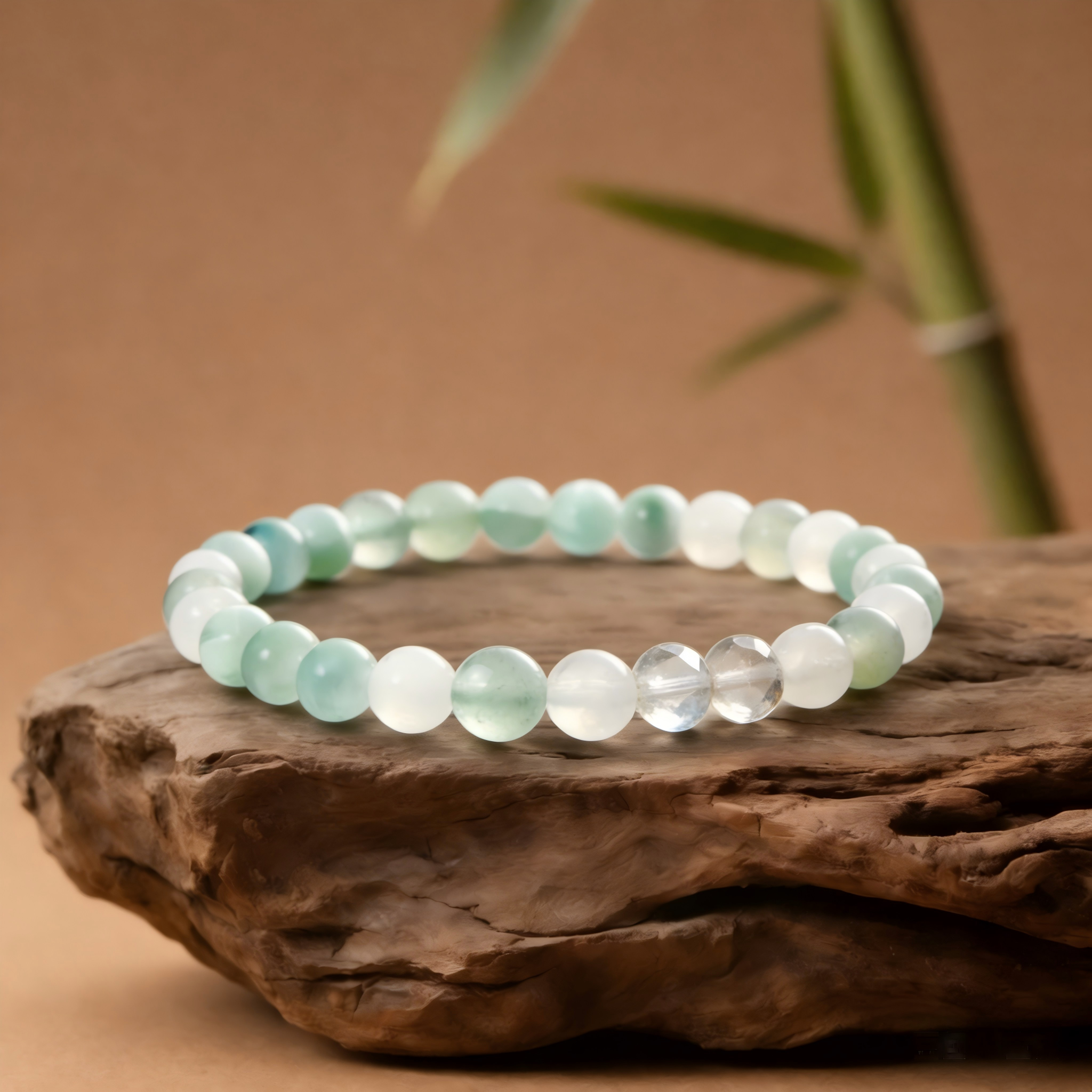 Mint Serenity Jade & Crystal Bracelet